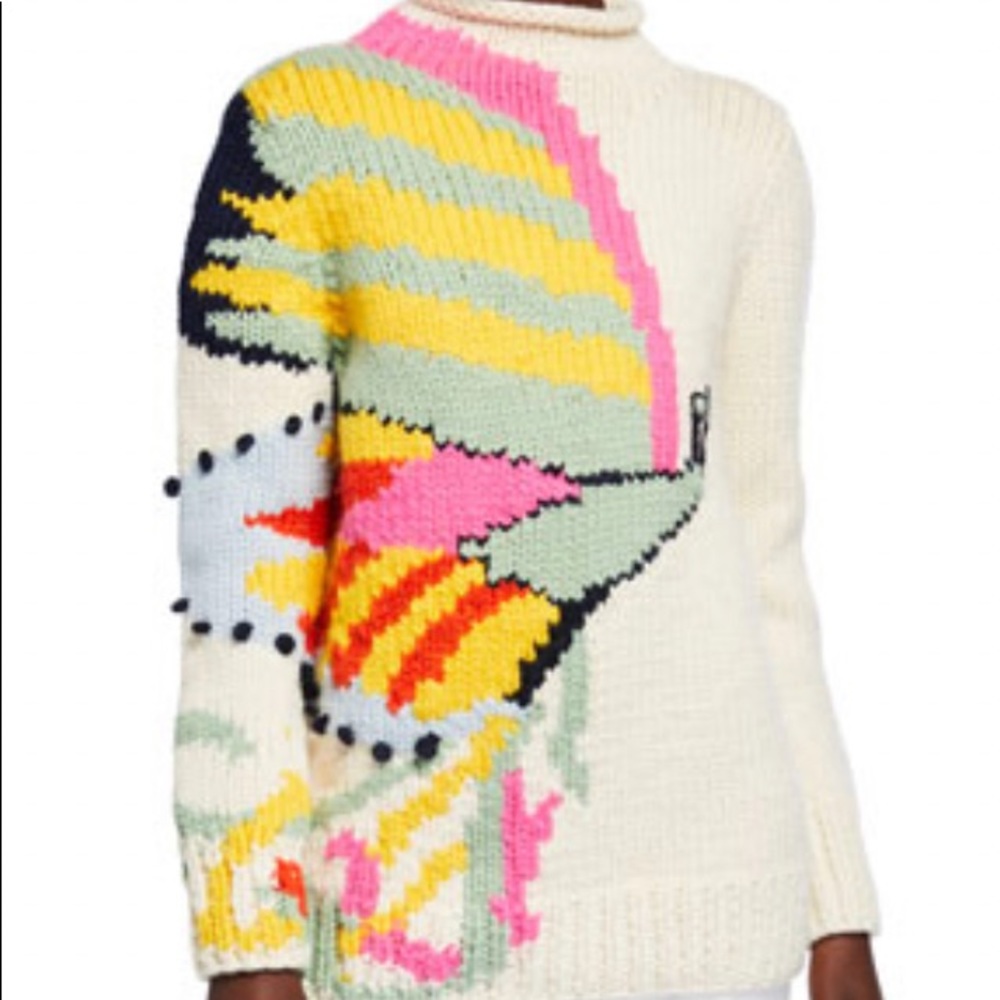 ⛔️SOLD⛔️Auth.TORY BURCH 100% eco wool handknit sweater - Picture 14 of 14